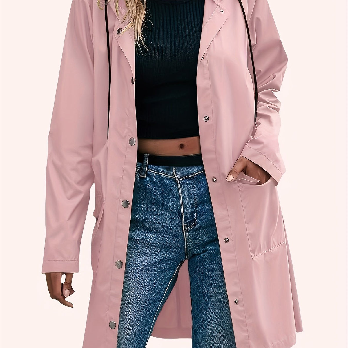 Marisole | Windproof Hooded Trench Coat