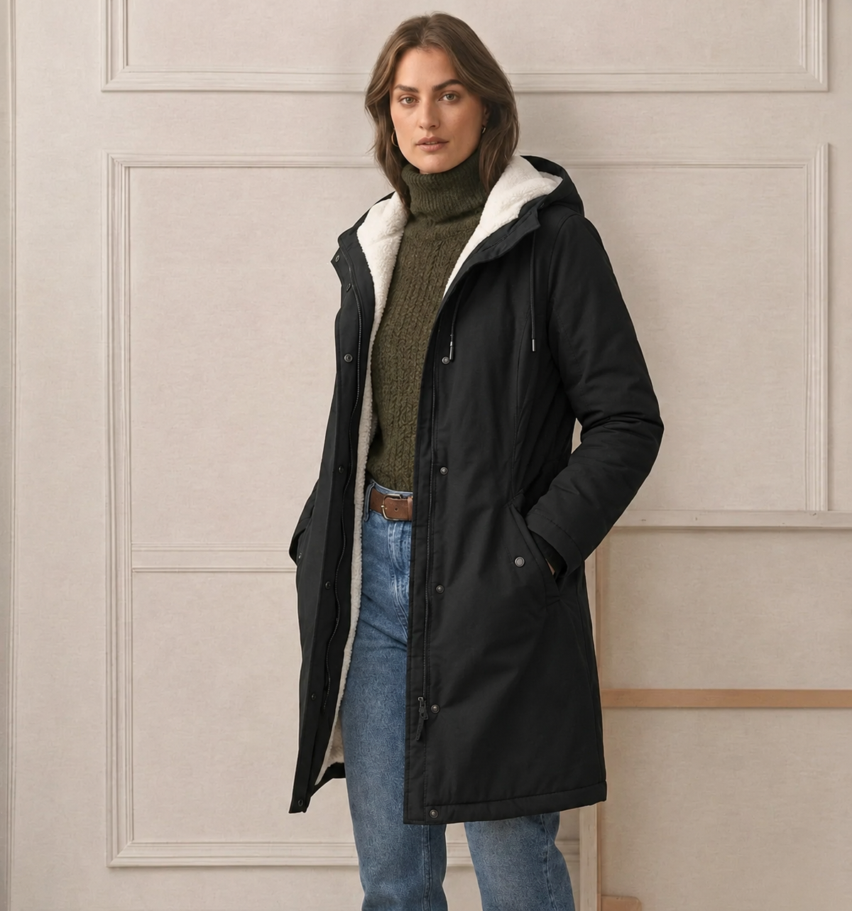 Cosy Waterproof Jacket with Hood