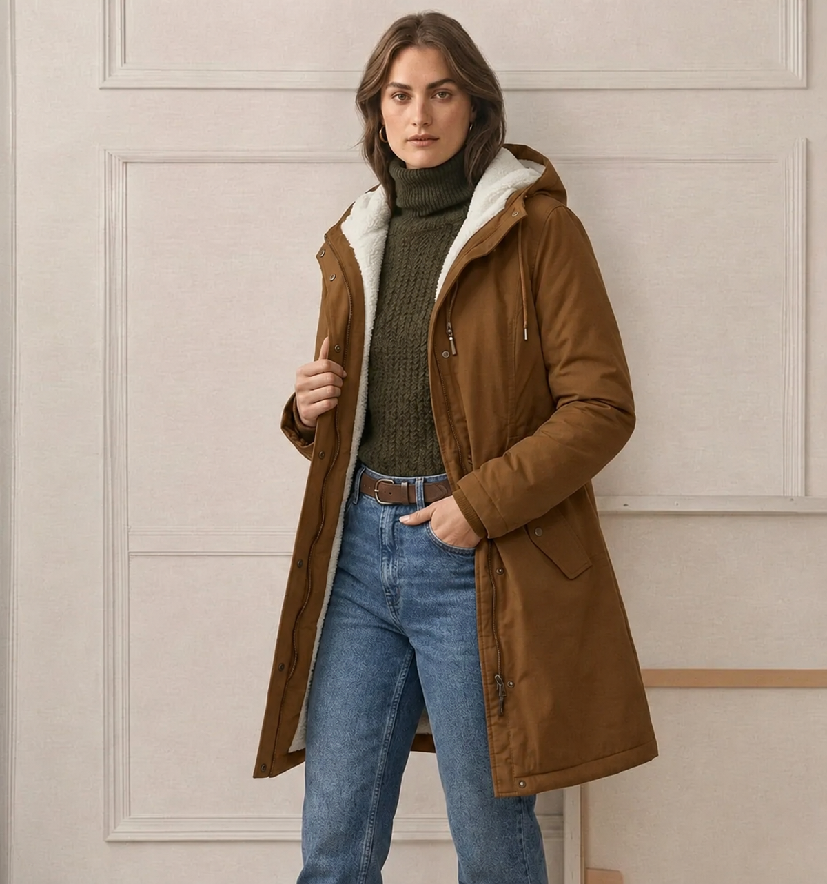 Cosy Waterproof Jacket with Hood