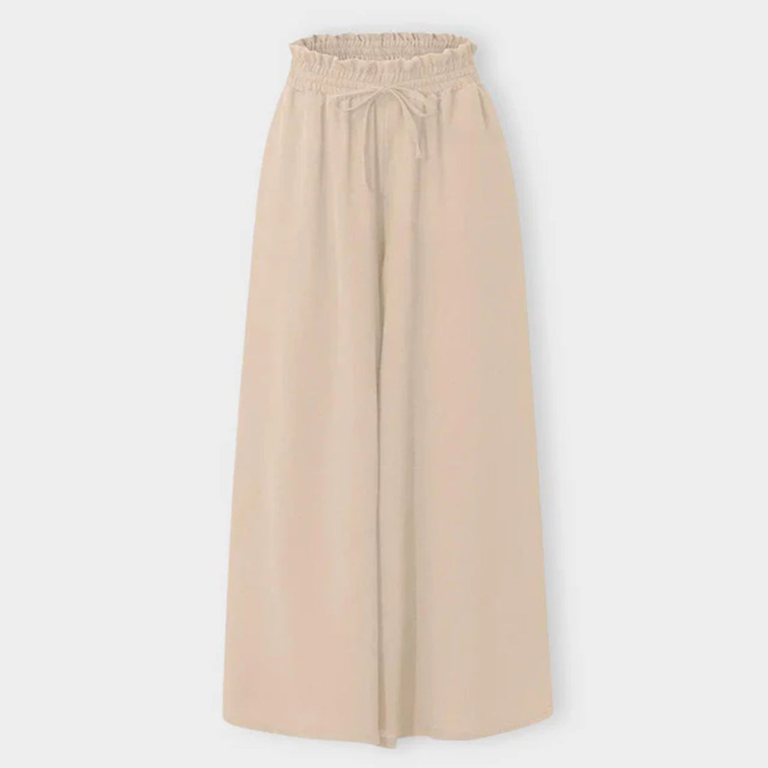 Flowing wide leg trousers for women