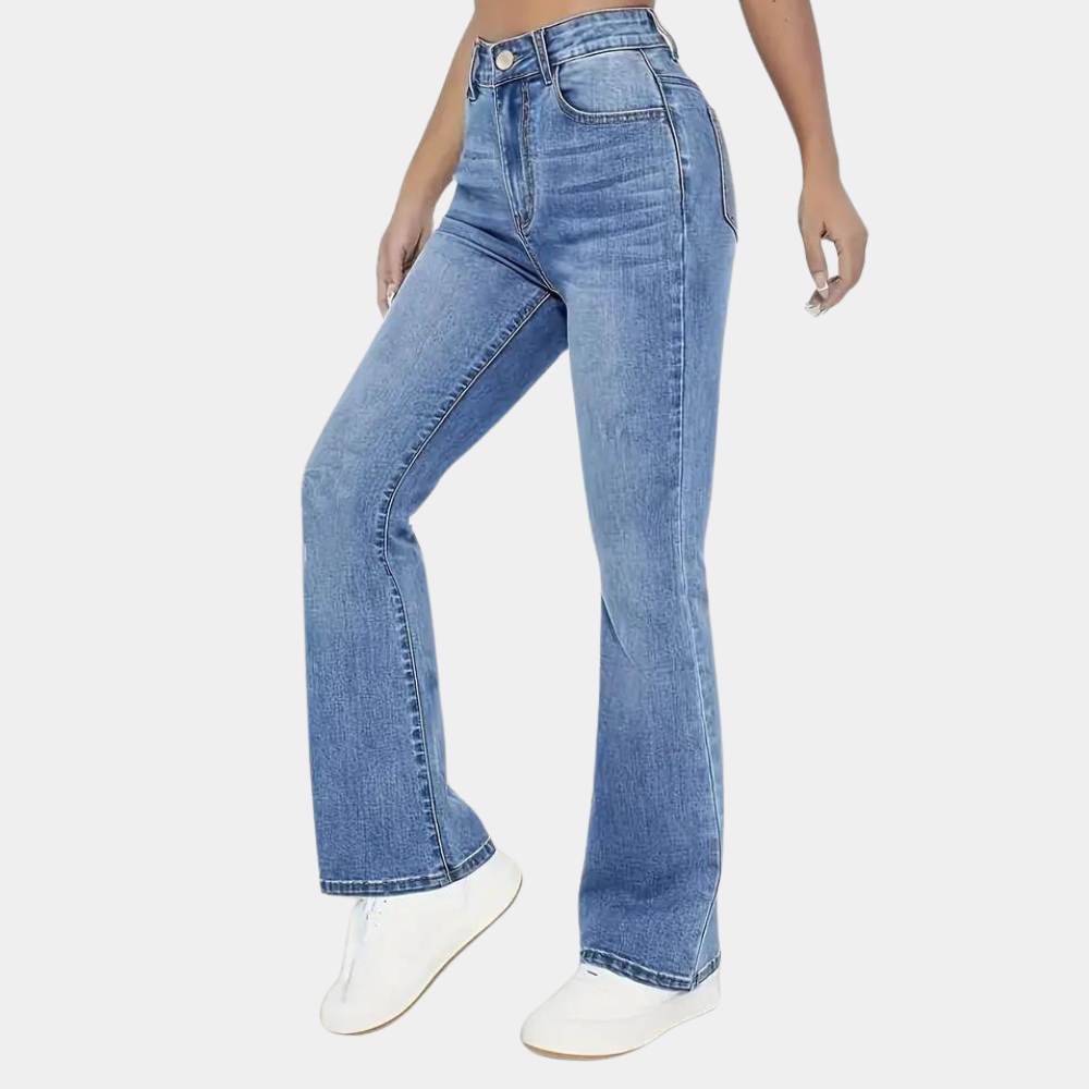 Stylish chic wide-leg jeans for women