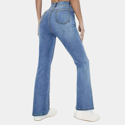 Stylish chic wide-leg jeans for women