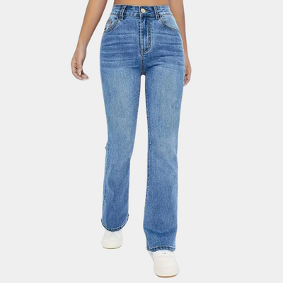 Stylish chic wide-leg jeans for women