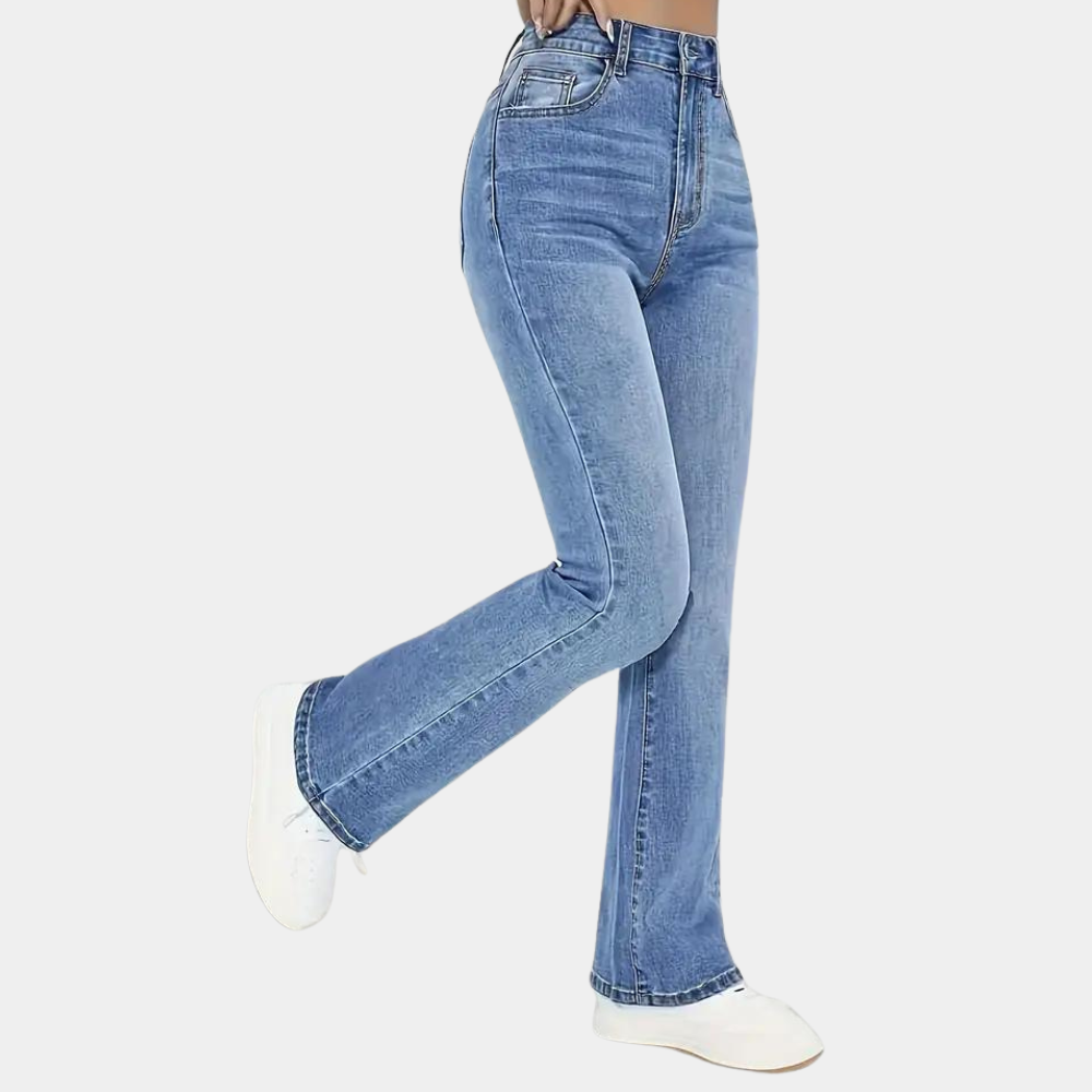 Stylish chic wide-leg jeans for women