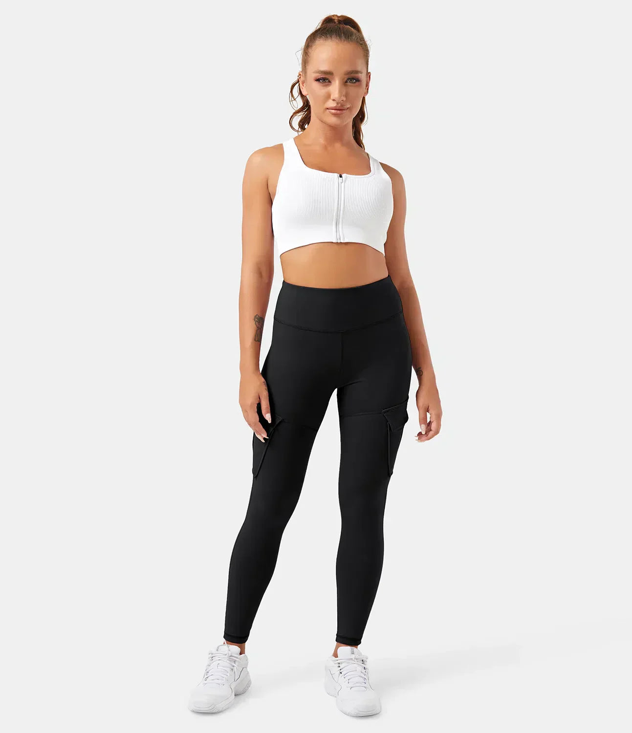 Comfortable everyday wear cargo leggings for women
