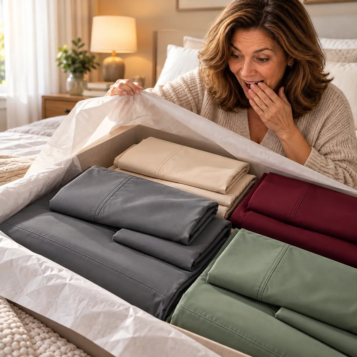Set Lenzuola Letto 4 Pezzi in Microfibra Spazzolata