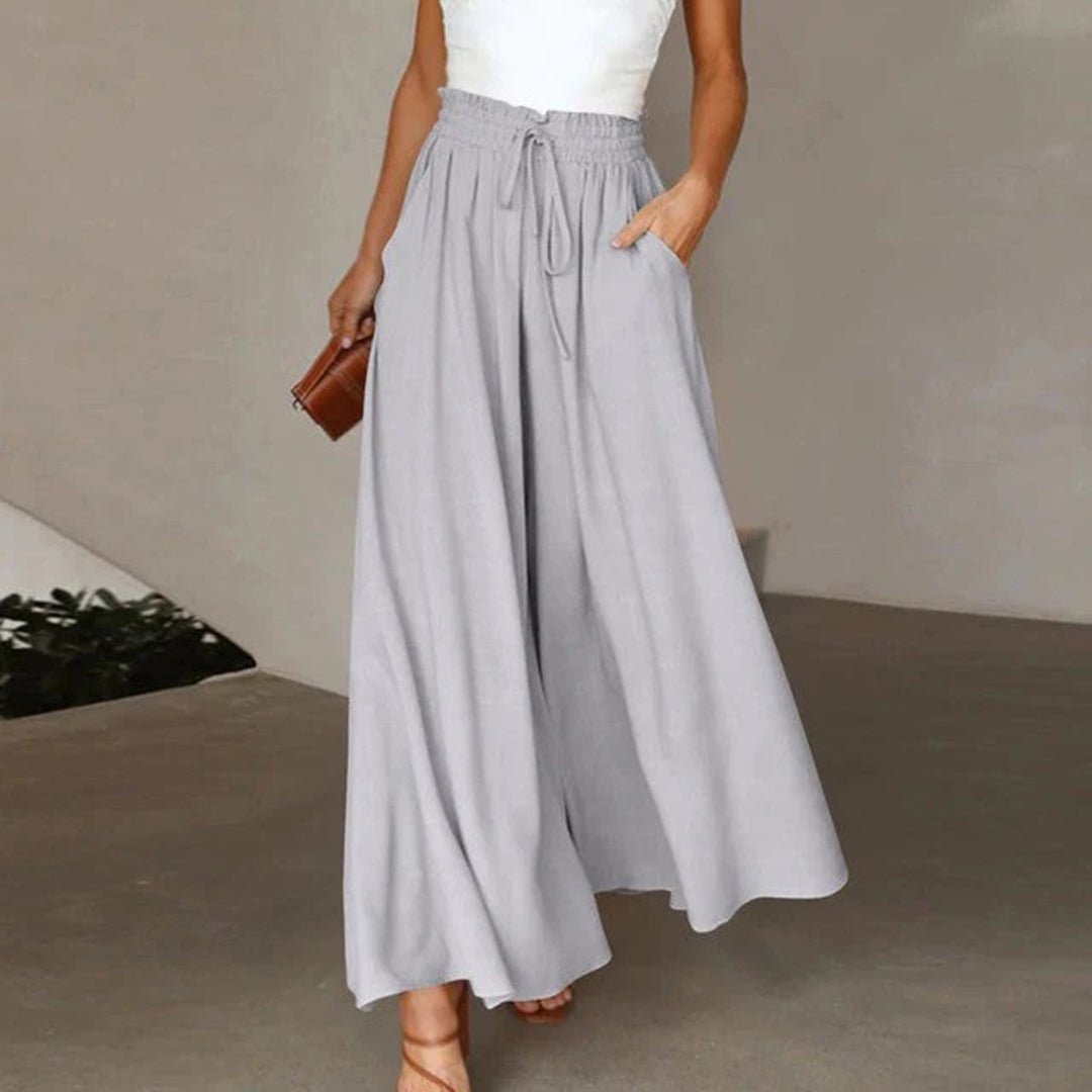Flowing wide leg trousers for women