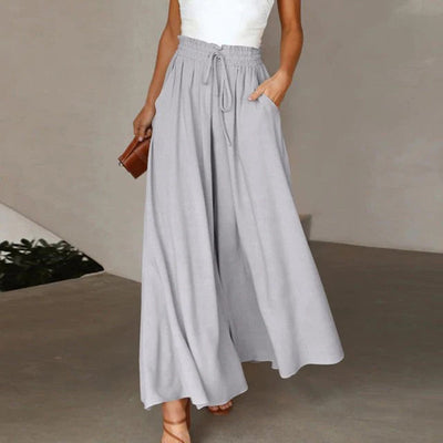 Flowing wide leg trousers for women