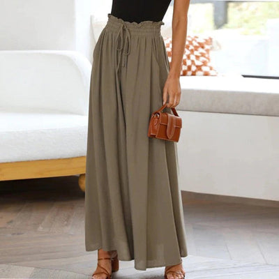 Flowing wide leg trousers for women