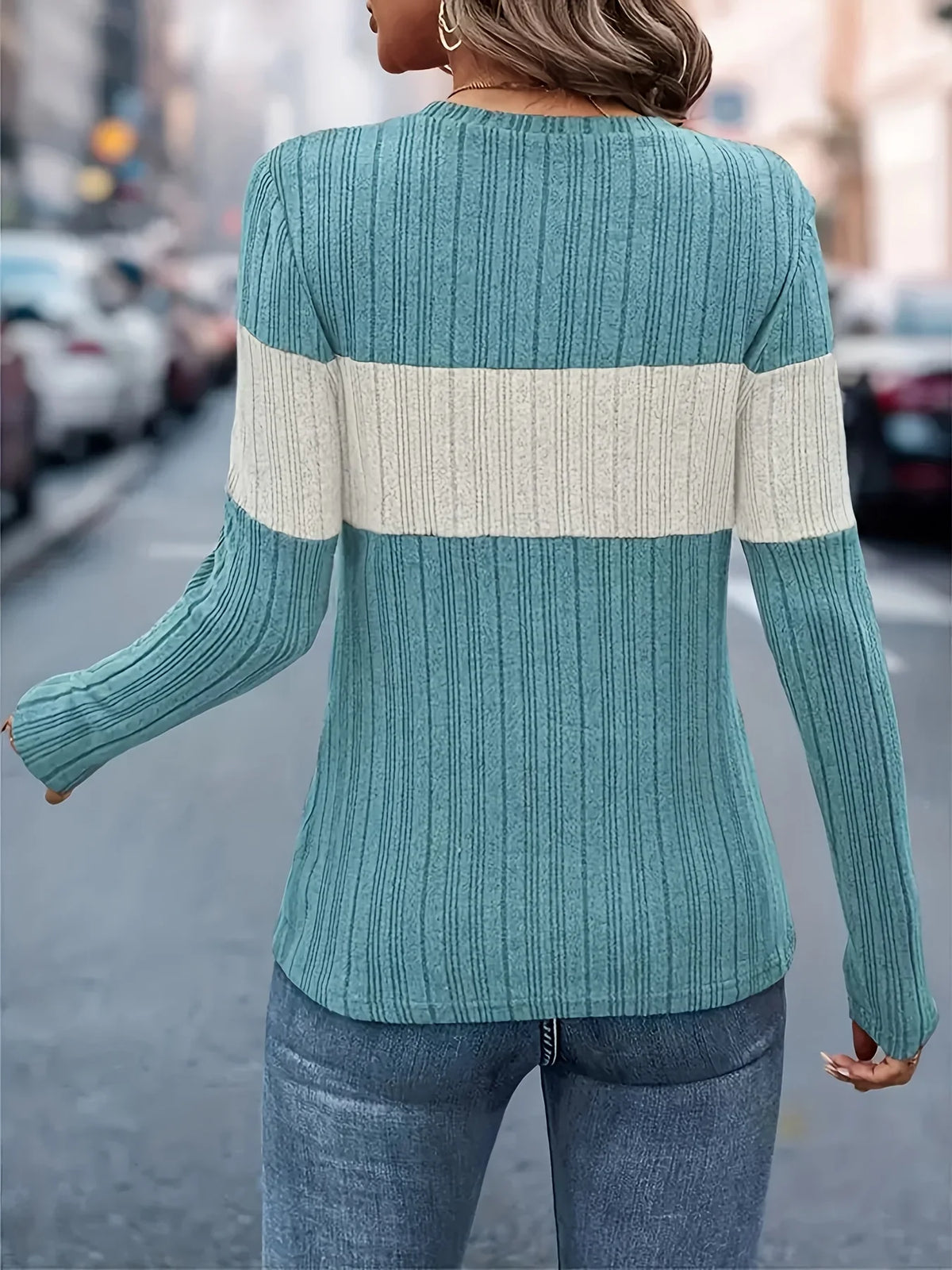 Béatrice | Colour Block Knit Sweater