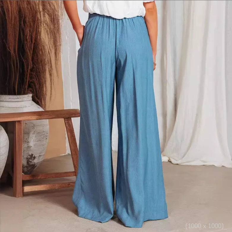 Calista - wide leg bow trousers