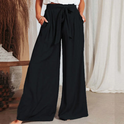 Calista - wide leg bow trousers