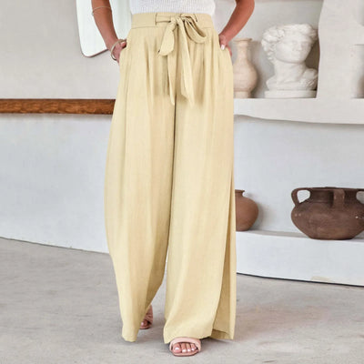 Calista - wide leg bow trousers
