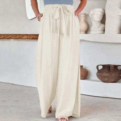 Calista - wide leg bow trousers