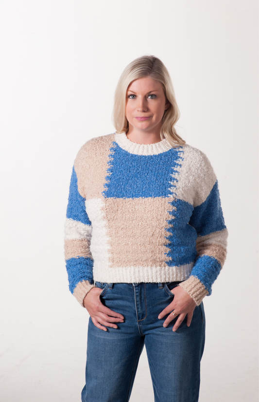 Addison Colorblock Crew Sweater