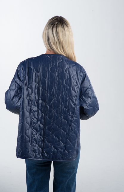 Ashlyn Quilted Vegan Leather Jacket