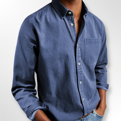 Men’s long-sleeve collared shirt