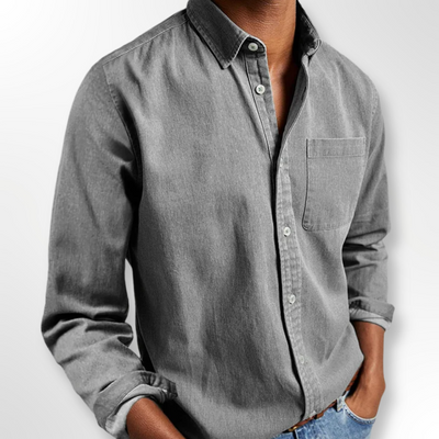 Men’s long-sleeve collared shirt